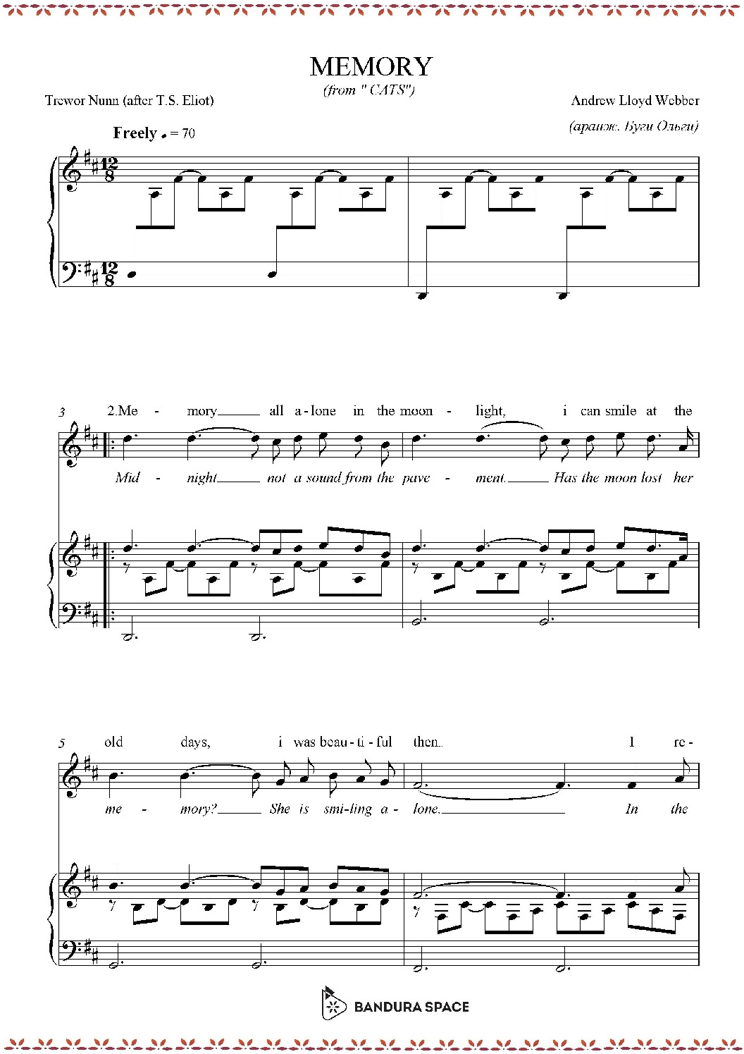thumbnail of Ендрю Ллойд Уеббер – Пам’ять (з мюзиклу Кішки)